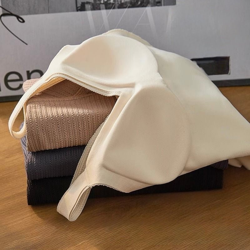 Ribbed Knit Camisole with Built - In Bra – Cozy, Chic & Supportive - Zero Bra