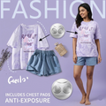 Lavender Bunny Breeze Padded Lounge Set