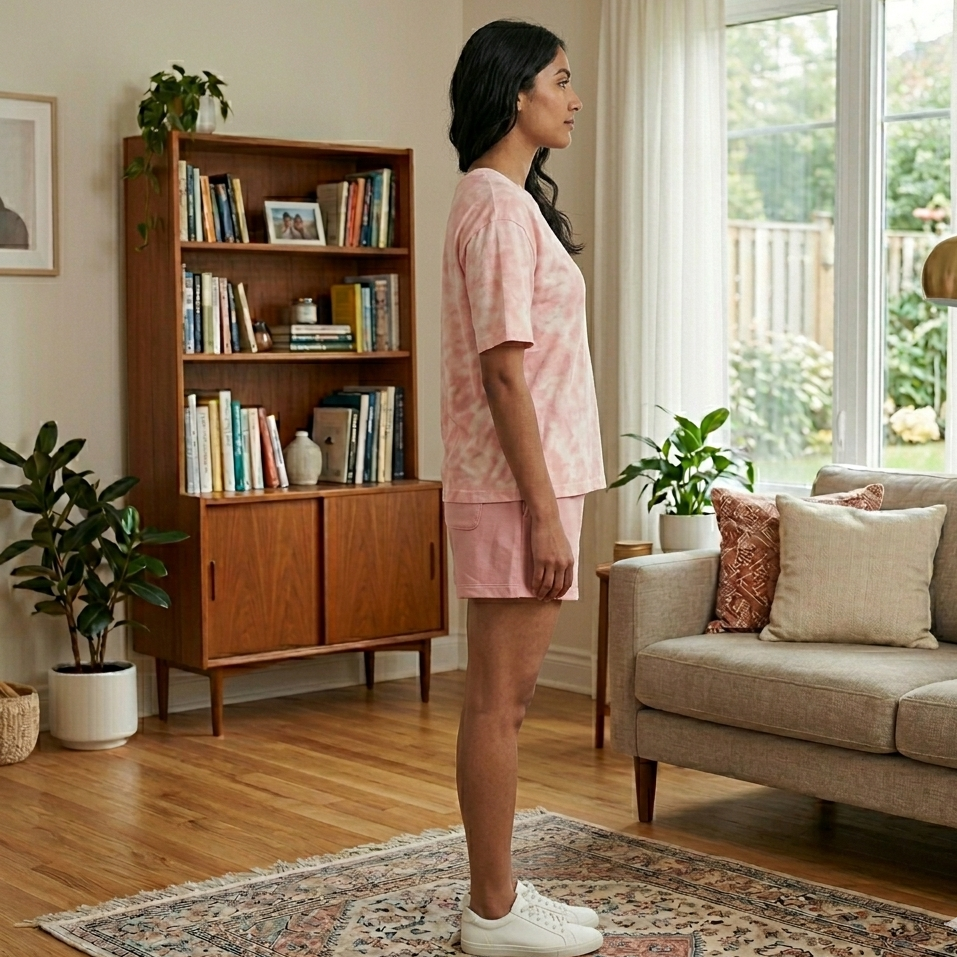 Blush pink Bunny Summer Lounge Set pajamas with built-in padded bra, comfortable Indian loungewear by ZeroBra