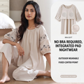 Moonlit Meadow Embroidered Padded Lounge Set