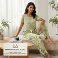 Olive Blossom Padded Lounge Set