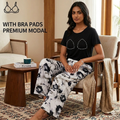 Midnight Bloom Padded Lounge Set