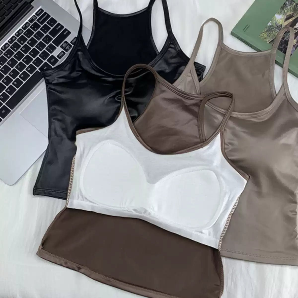 Satin Luxe Camisole - Sleek & Sultry - Zero Bra