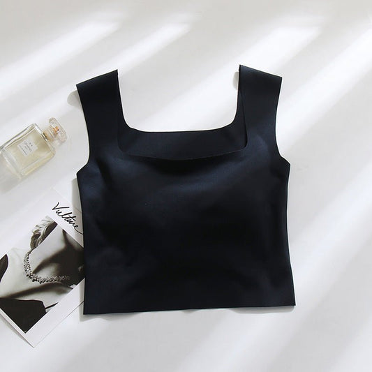 SculptEase Square Neck Tank Top With Built - In Bra - Zero Bra