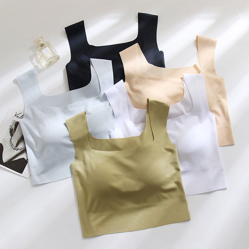 SculptEase Square Neck Tank Top With Built - In Bra - Zero Bra