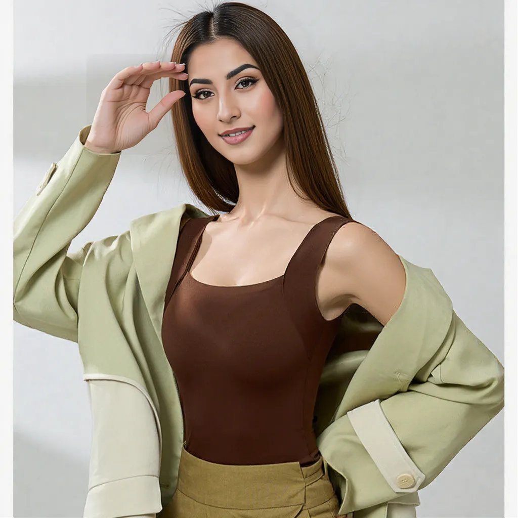 Seamless Sculpt Built - In Bra Tank – Effortless Chic & Comfort - Zero Bra