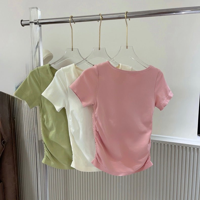 Sleek & Chic Built - In Bra Tee – Your Everyday Essential! - Zero Bra