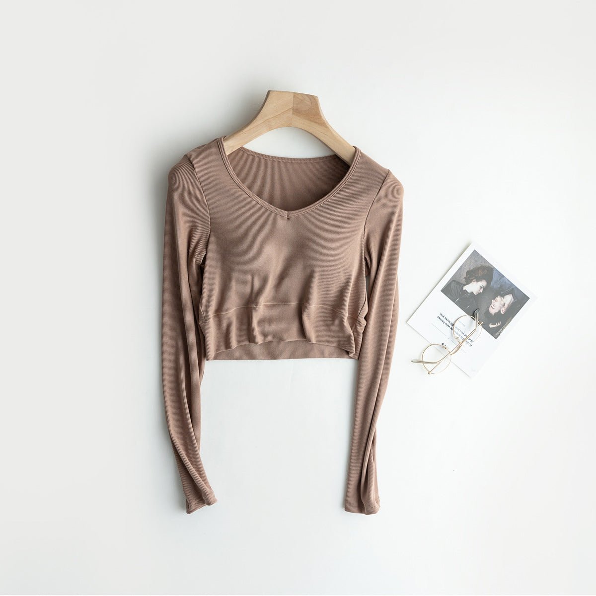 Sleek Stretch Built - In Bra Crop Top – Where Comfort Meets Cool - Zero Bra