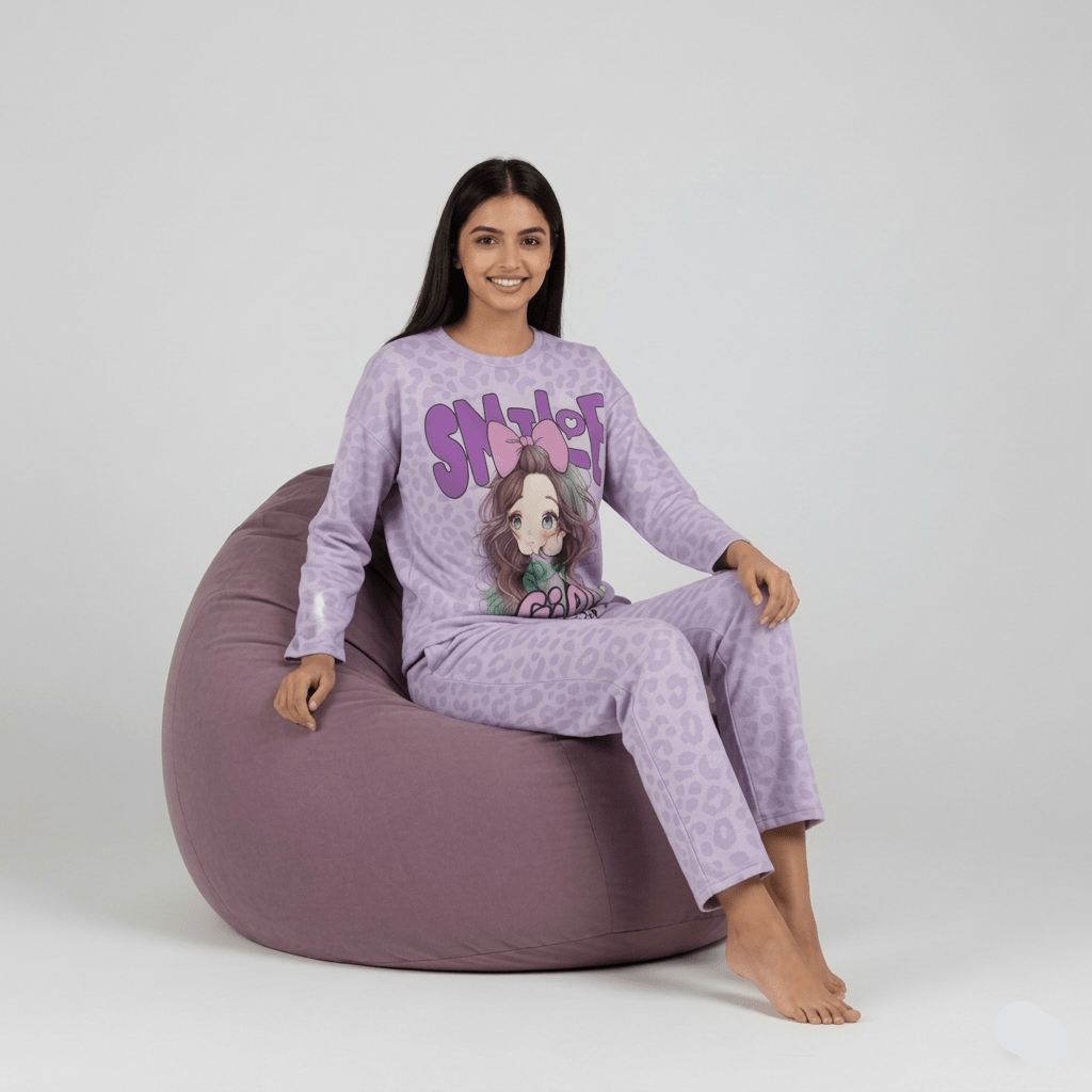 Smile Girls Padded PJ Set – With Padded Bliss - Zero Bra
