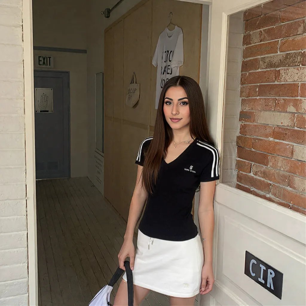 Sporty Vibe Built - In Bra Tee – Confidence with Every Move! - Zero Bra