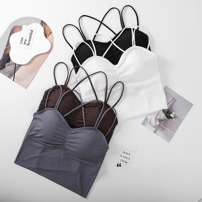 Strappy Back Built - In Bra Cami – Sexy & Chic - Zero Bra