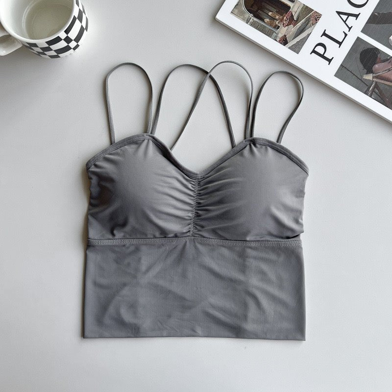 Strappy Back Built - In Bra Cami – Sexy & Chic - Zero Bra