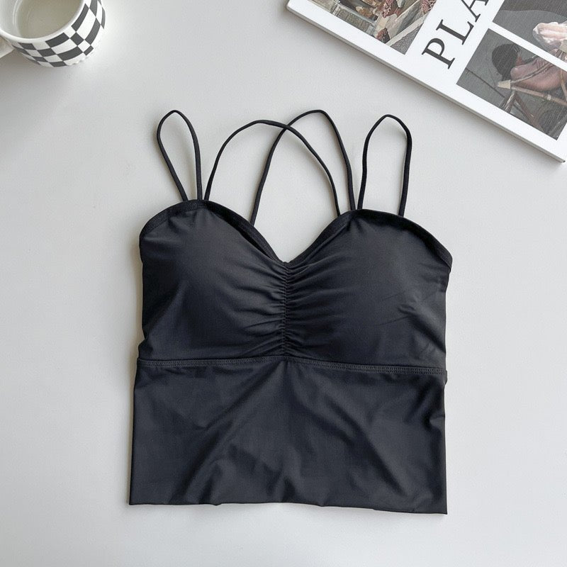 Strappy Back Built - In Bra Cami – Sexy & Chic - Zero Bra