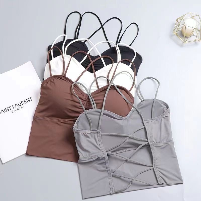 Strappy Back Built - In Bra Cami – Sexy & Chic - Zero Bra