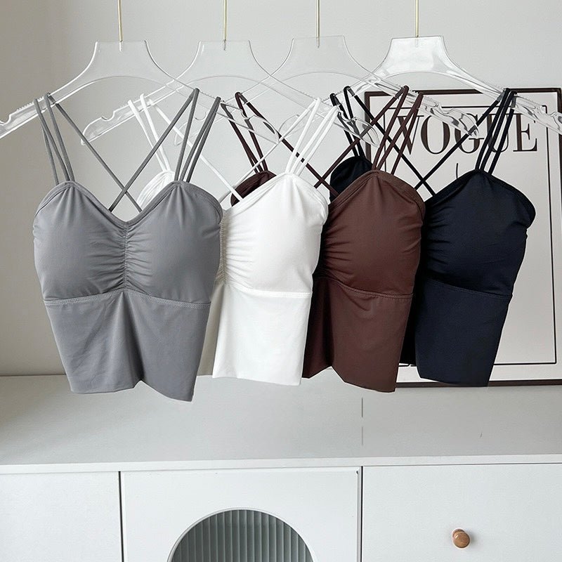 Strappy Back Built - In Bra Cami – Sexy & Chic - Zero Bra