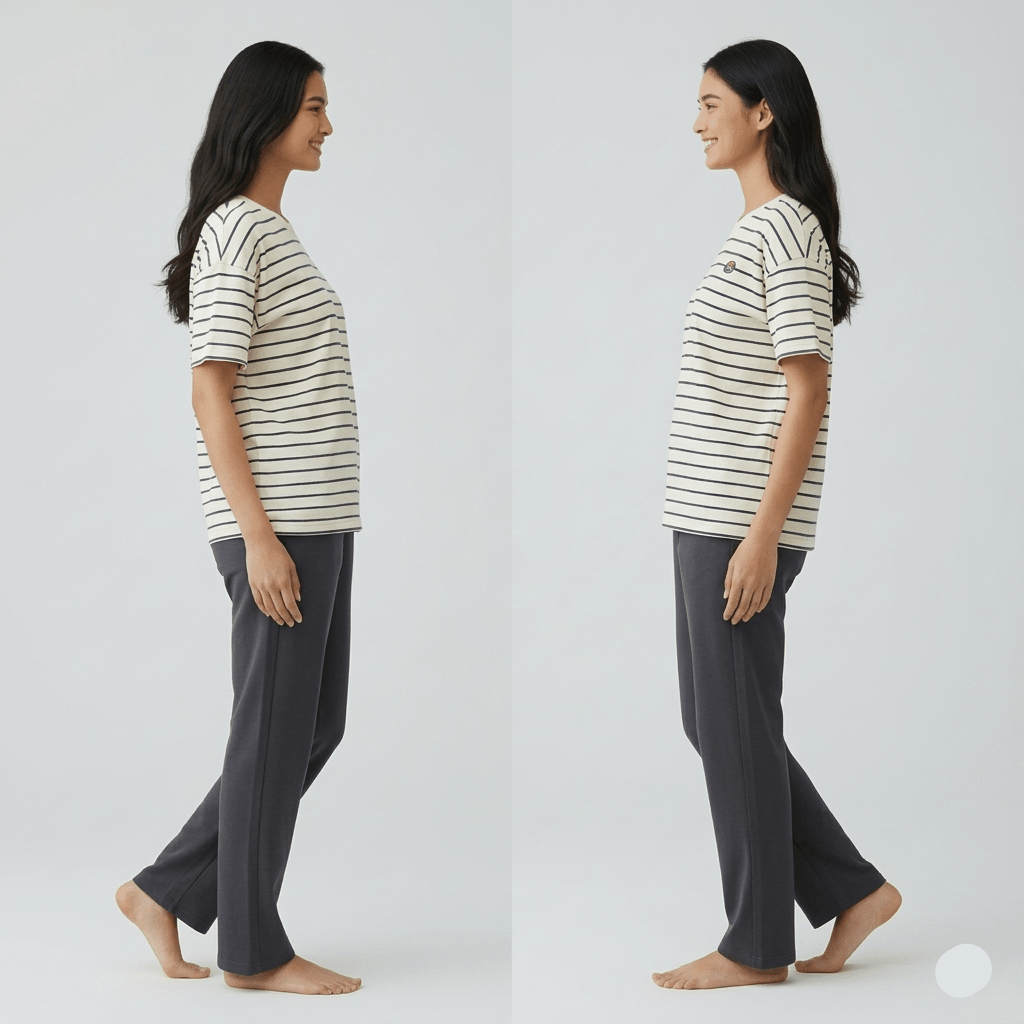 Stripes & Serenity Padded PJ Set – Three Piece Set (3 - Piece Set) - Zero Bra