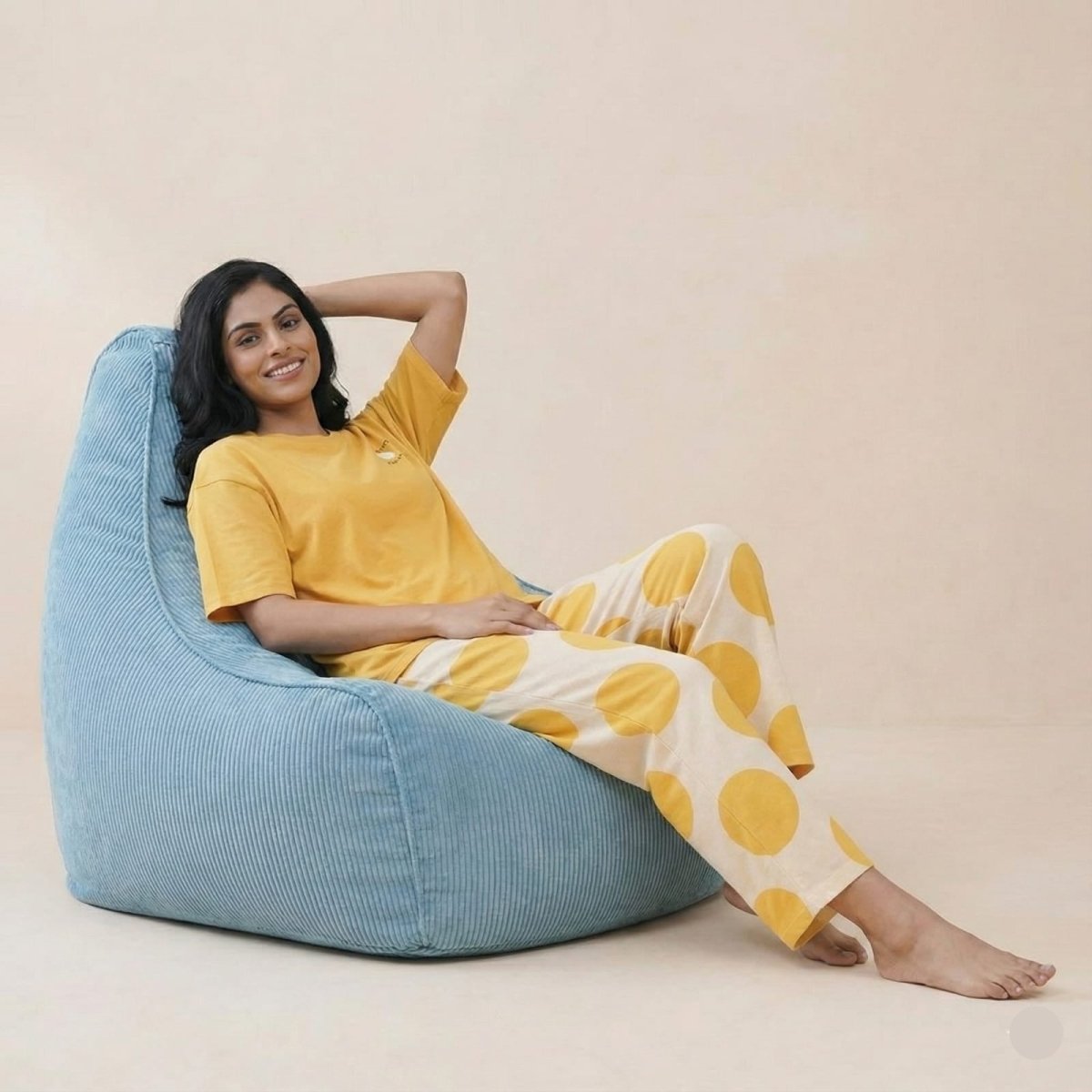 Sunny Longan Sleepwear Set with Padded Support - Zero Bra