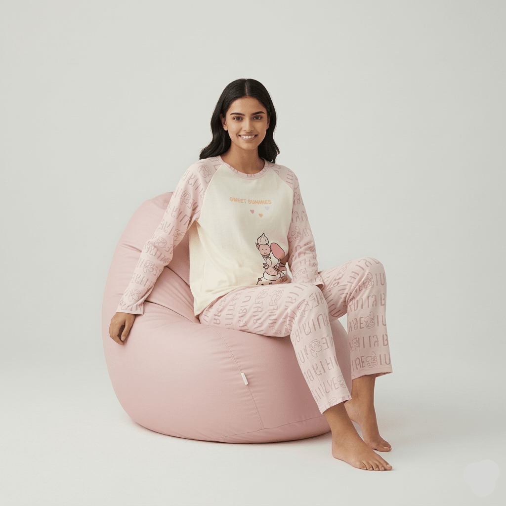 Sweet Daydream Padded PJ Set – With Padded Bliss - Zero Bra