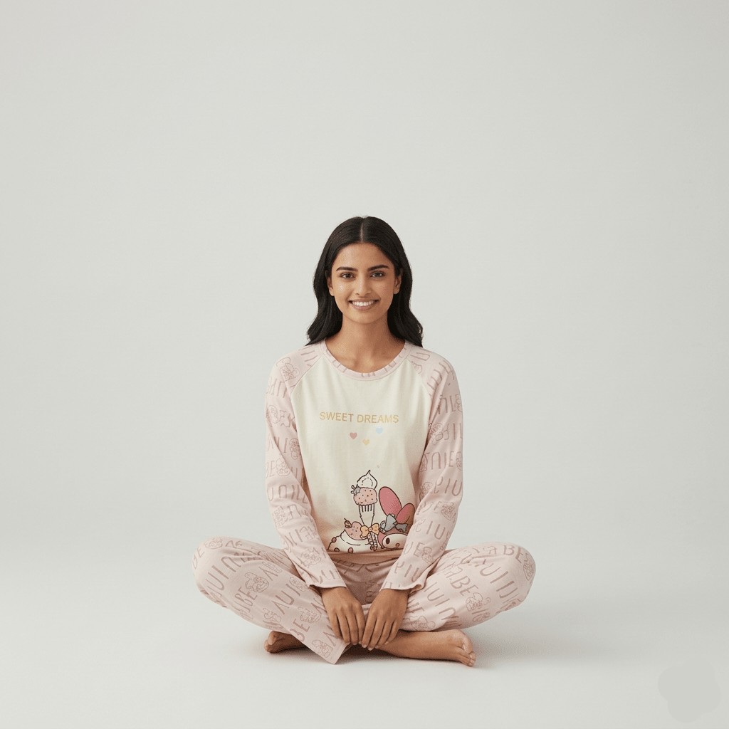 Sweet Daydream Padded PJ Set – With Padded Bliss - Zero Bra