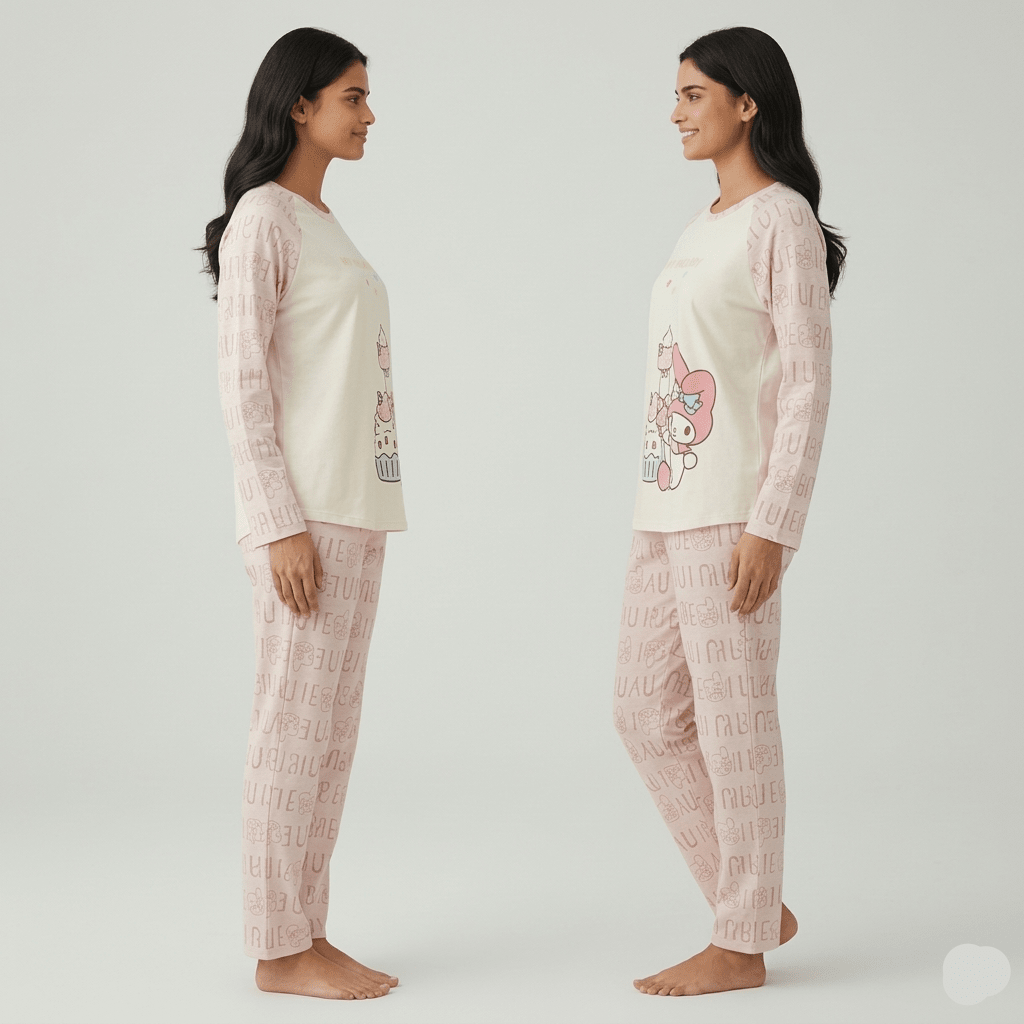 Sweet Daydream Padded PJ Set – With Padded Bliss - Zero Bra