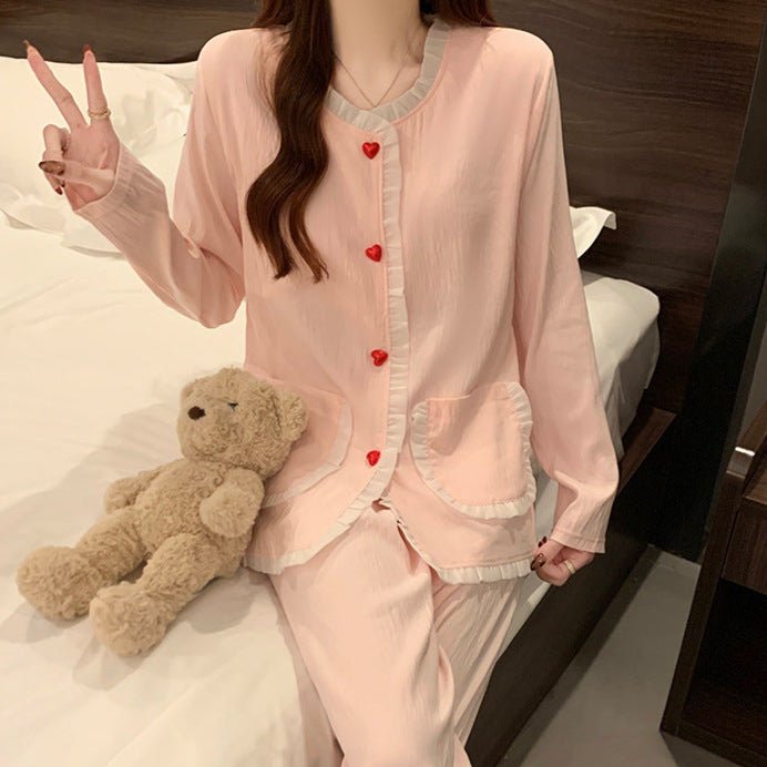 Sweetheart Built - In Bra PJ Set – Love Note Edition - Zero Bra