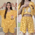 Teddy Peach Dreams Padded PJ Set
