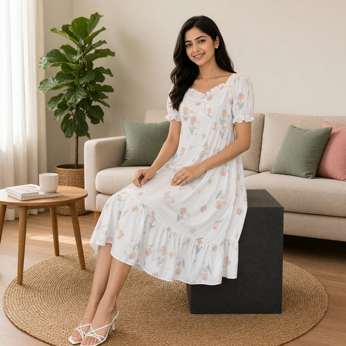 Tulip Bloom Padded Nighty