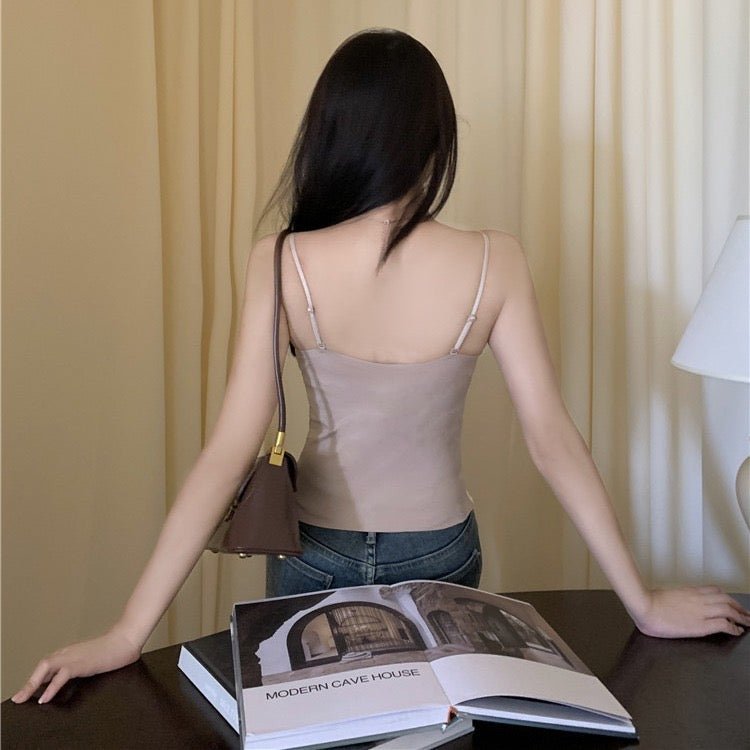 Velvet Shine Built - In Bra Cami Top - Zero Bra