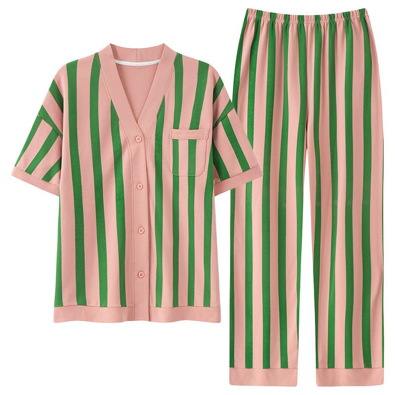 Watermelon Stripes PJ Set – With Padded Freshness - Zero Bra