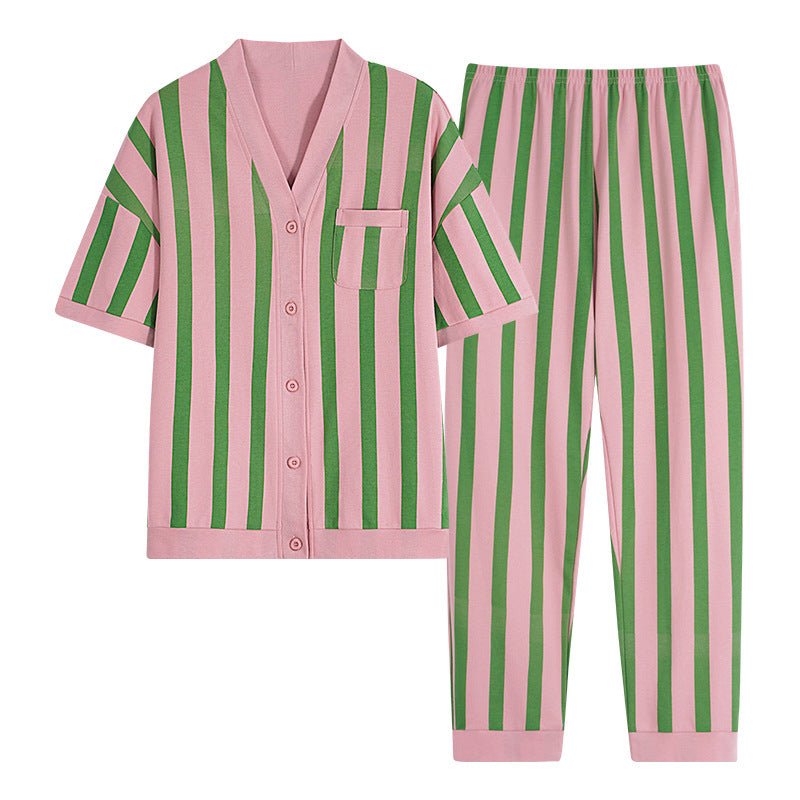 Watermelon Stripes PJ Set – With Padded Freshness - Zero Bra